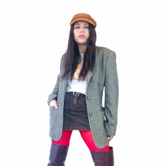 (SOLD) Vtg Ralph Lauren elbow patch wool coat - Picture 2 of 5